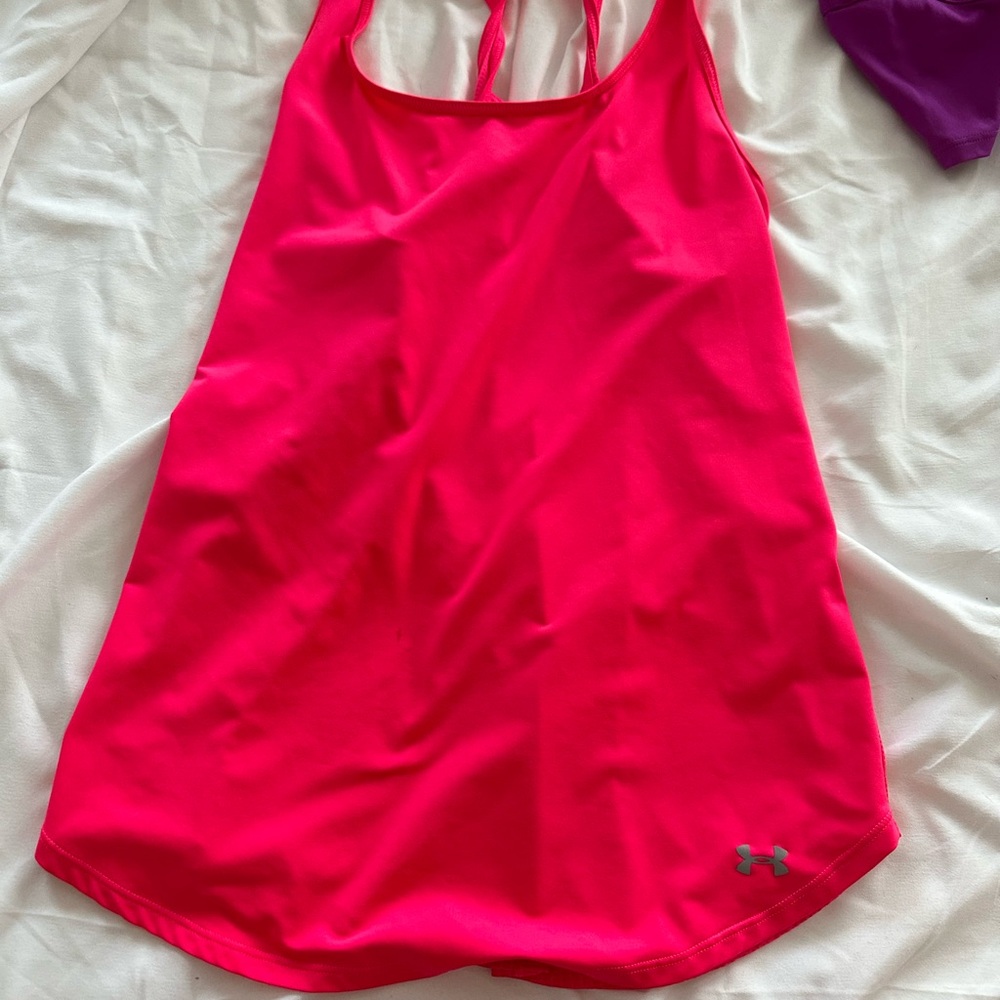 Under Armour Bright Pink Athletic Tank